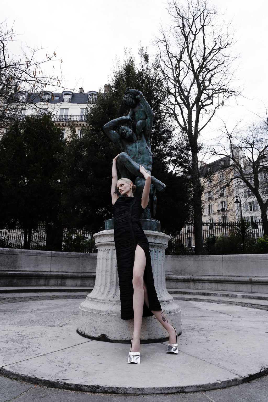 PLEATED DRESS