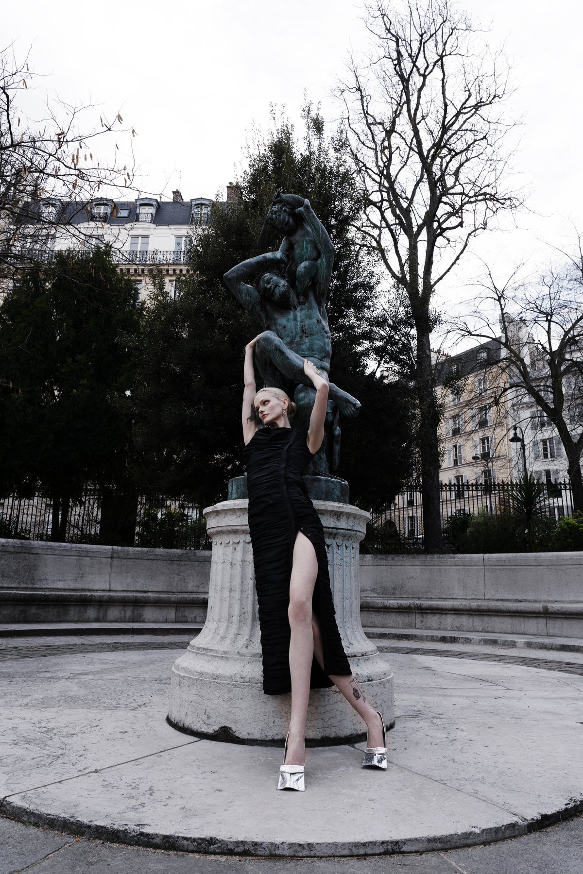 PLEATED DRESS