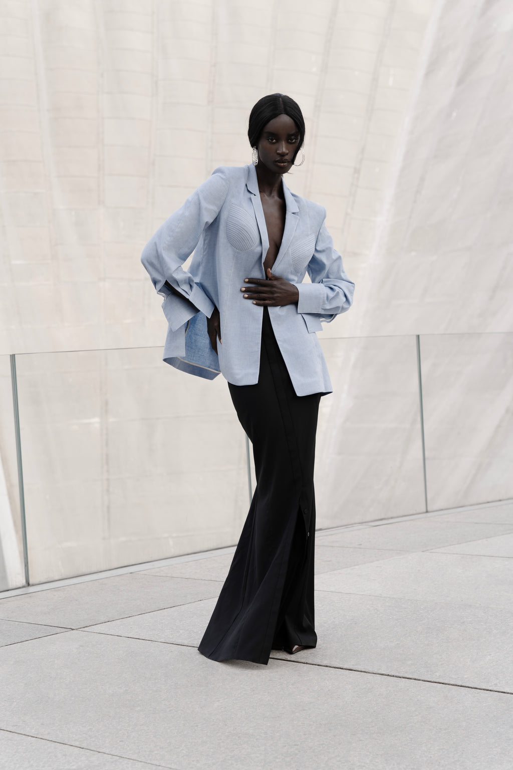 PLACKET LONG SKIRT