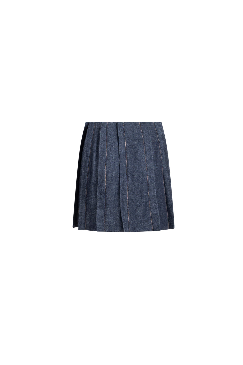 SAGIO Mini Denim Placket Skirt, front view, FW 25/26
