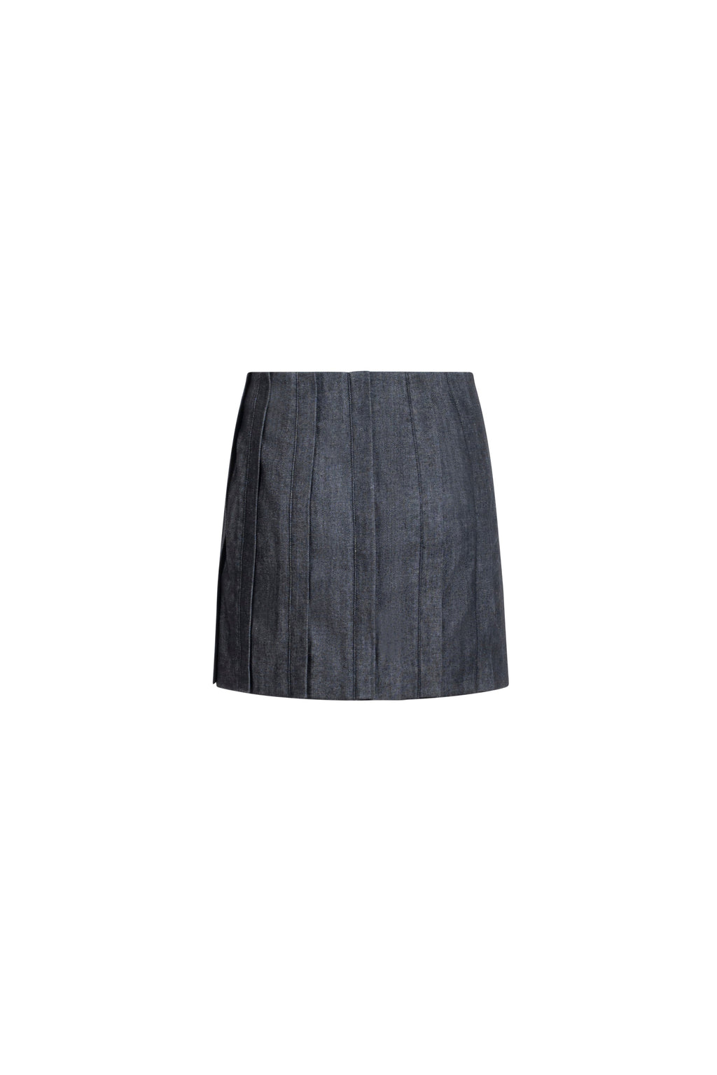 Mini Denim Placket Skirt, dark denim variant, front, FW 25/26 SAGIO