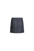 Mini Denim Placket Skirt, dark denim variant, front, FW 25/26 SAGIO