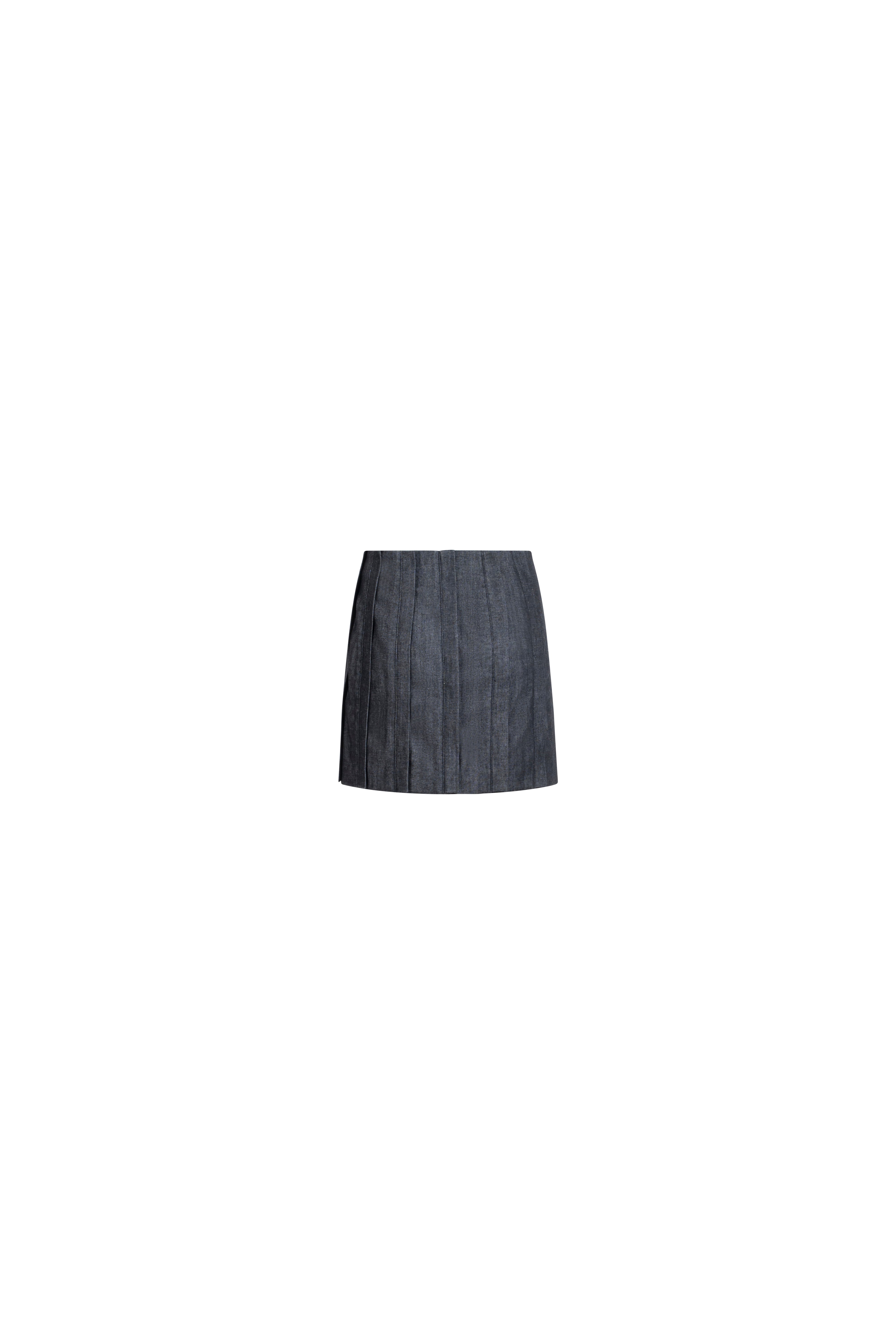 MINI DENIM PLACKET SKIRT