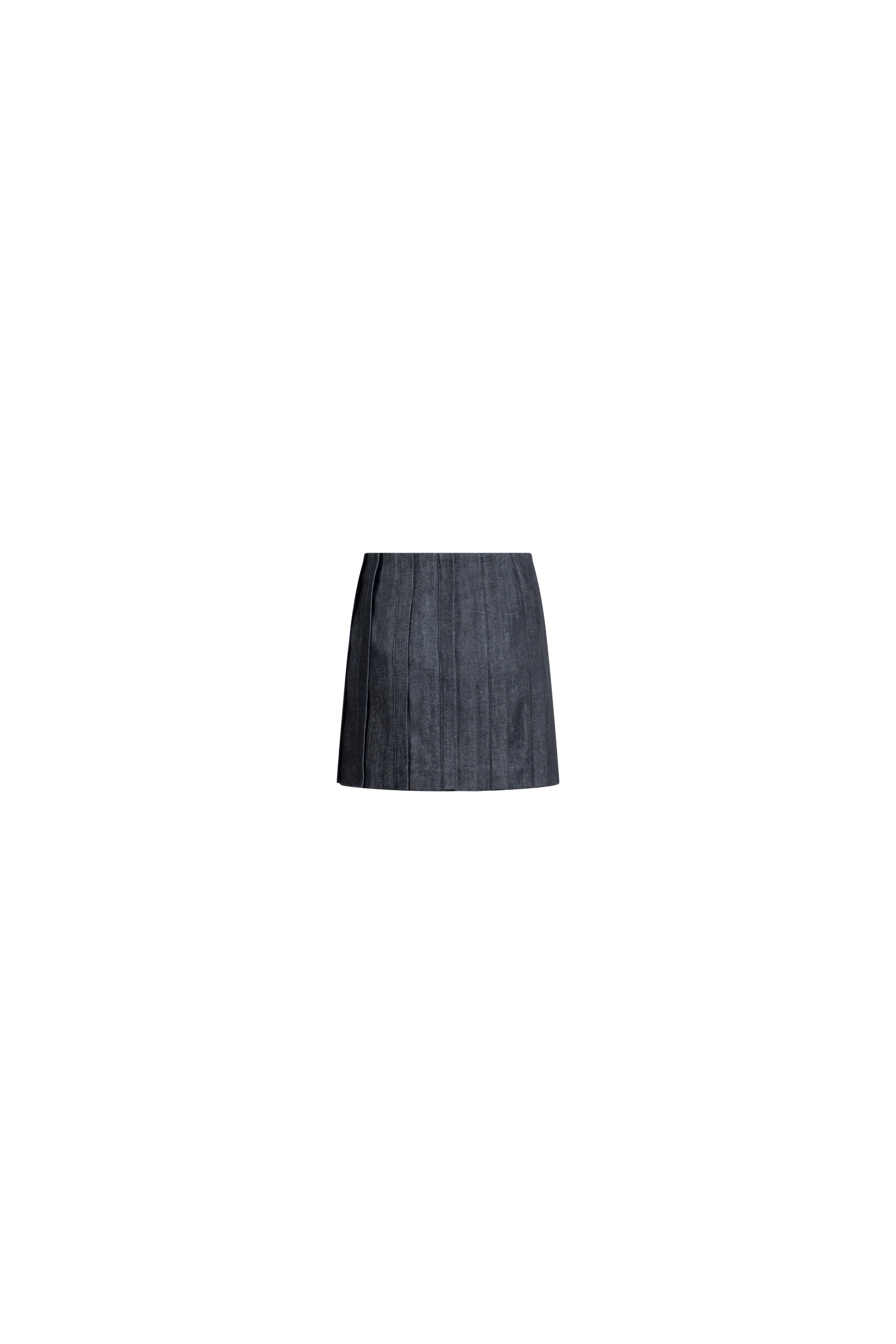 MINI DENIM PLACKET SKIRT
