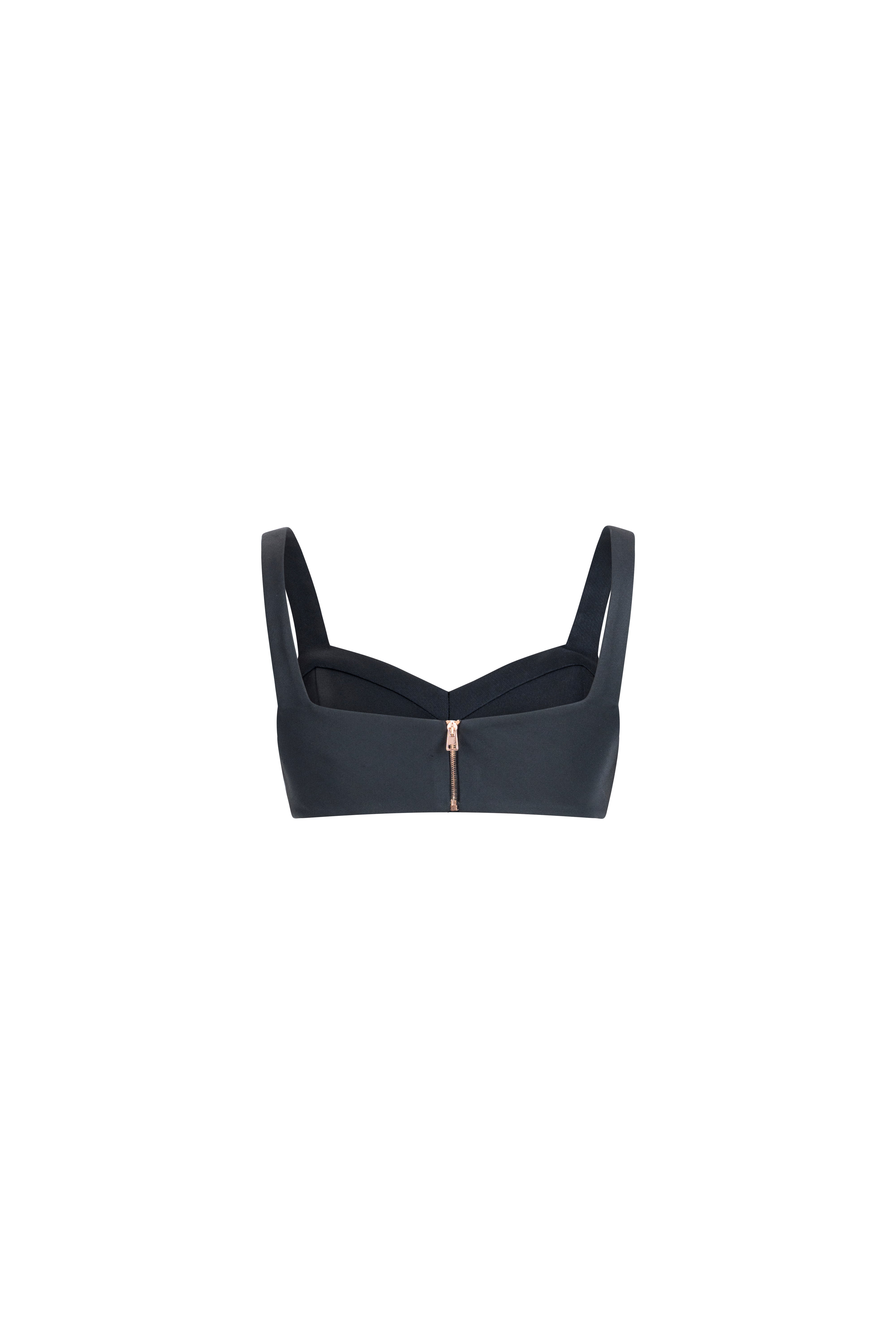 GEOMETRIC WOOL BUSTIER