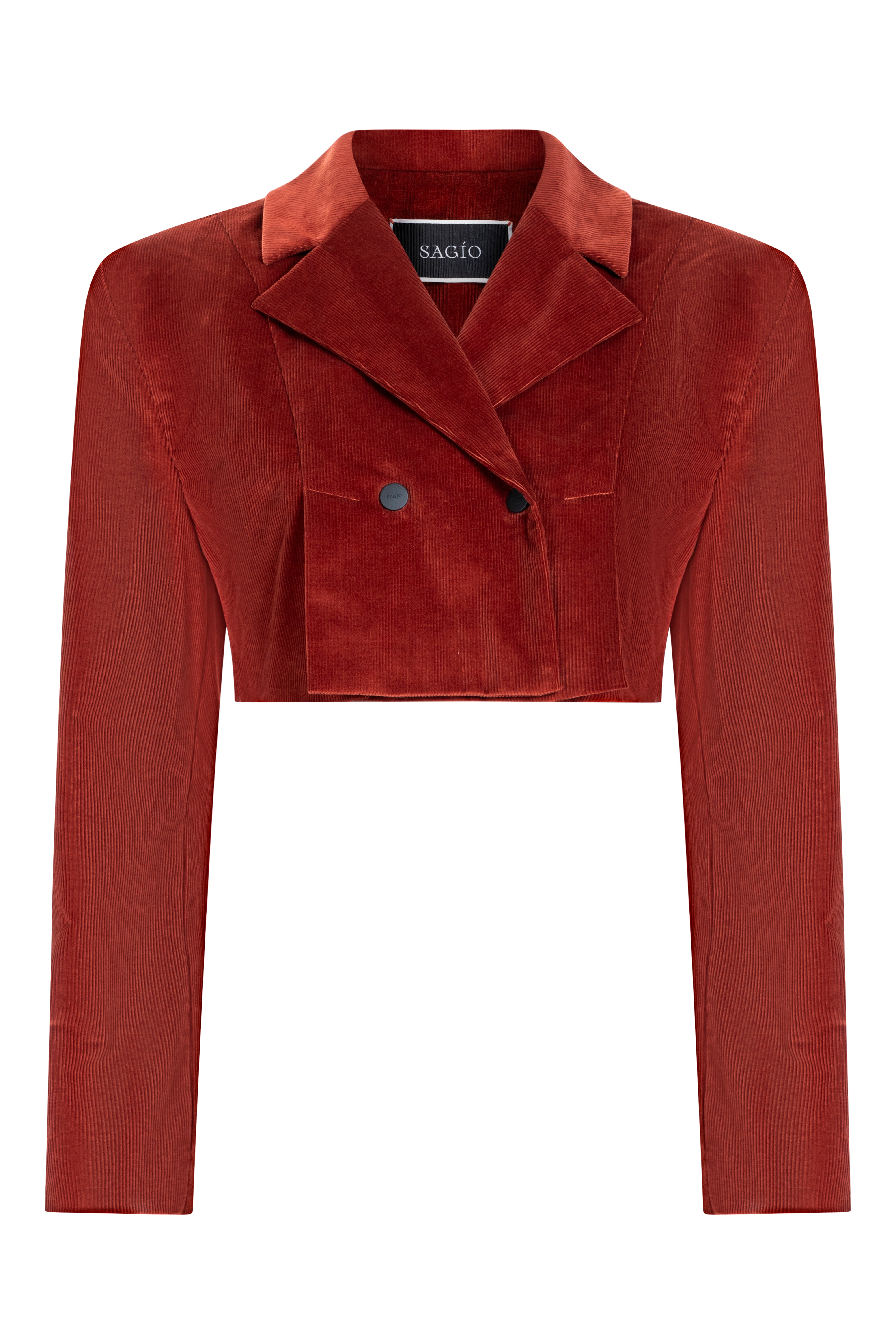DOUBLE-BREASTED VELVET JACKET