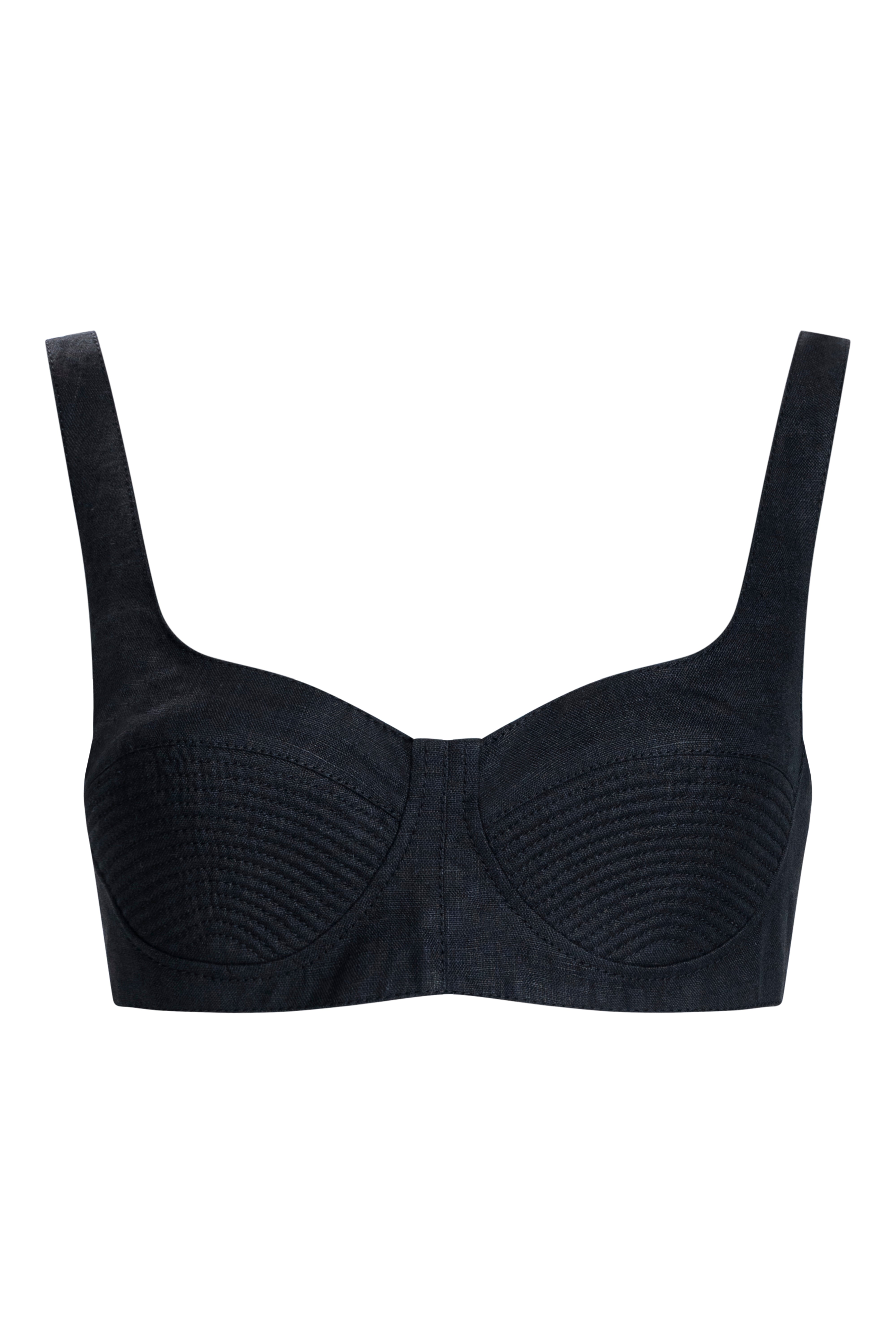 QUILTED BUSTIER TOP