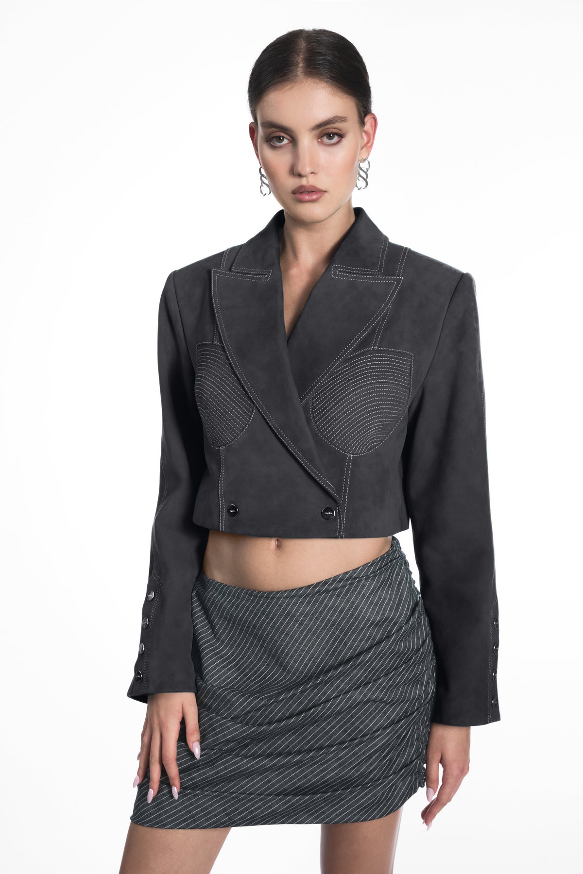 BUSTIER SUEDE JACKET