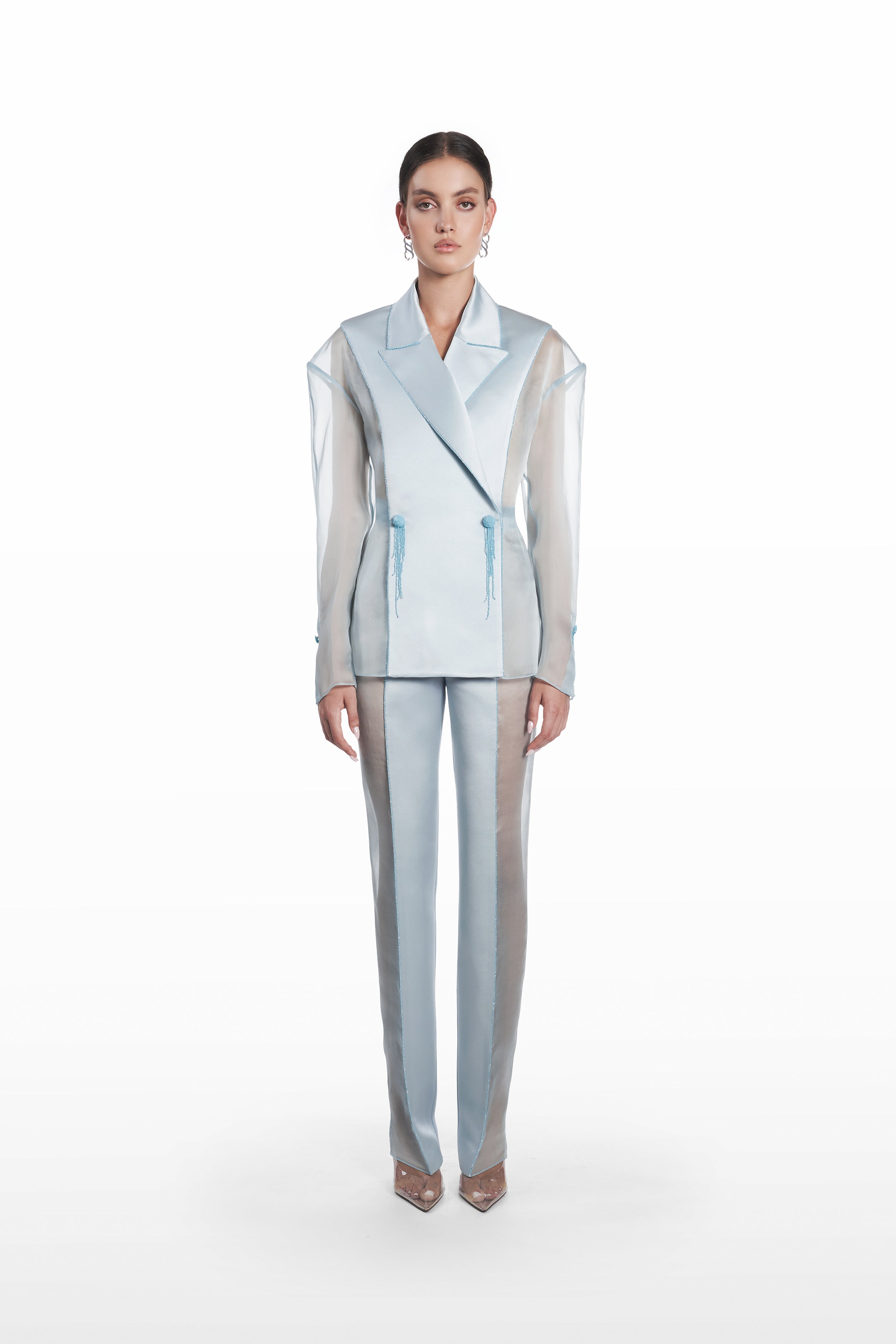 CIGARETTE ORGANZA TROUSERS
