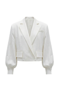 DOUBLE-BREASTED LINO BLAZER