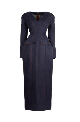 ANGULAR DENIM DRESS