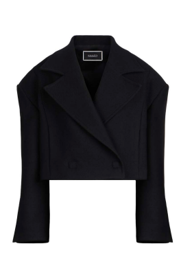 DOUBLE-BREASTED CROP COAT