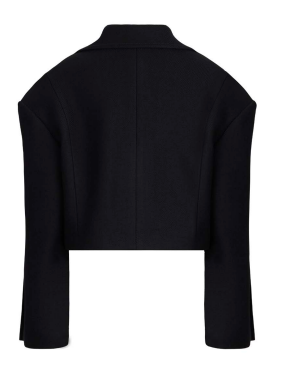 DOUBLE-BREASTED CROP COAT