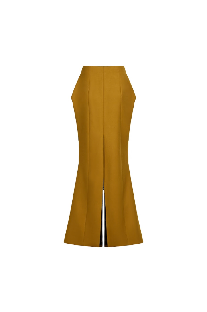 ANGULAR MAXI SKIRT AUTUMN GOLD