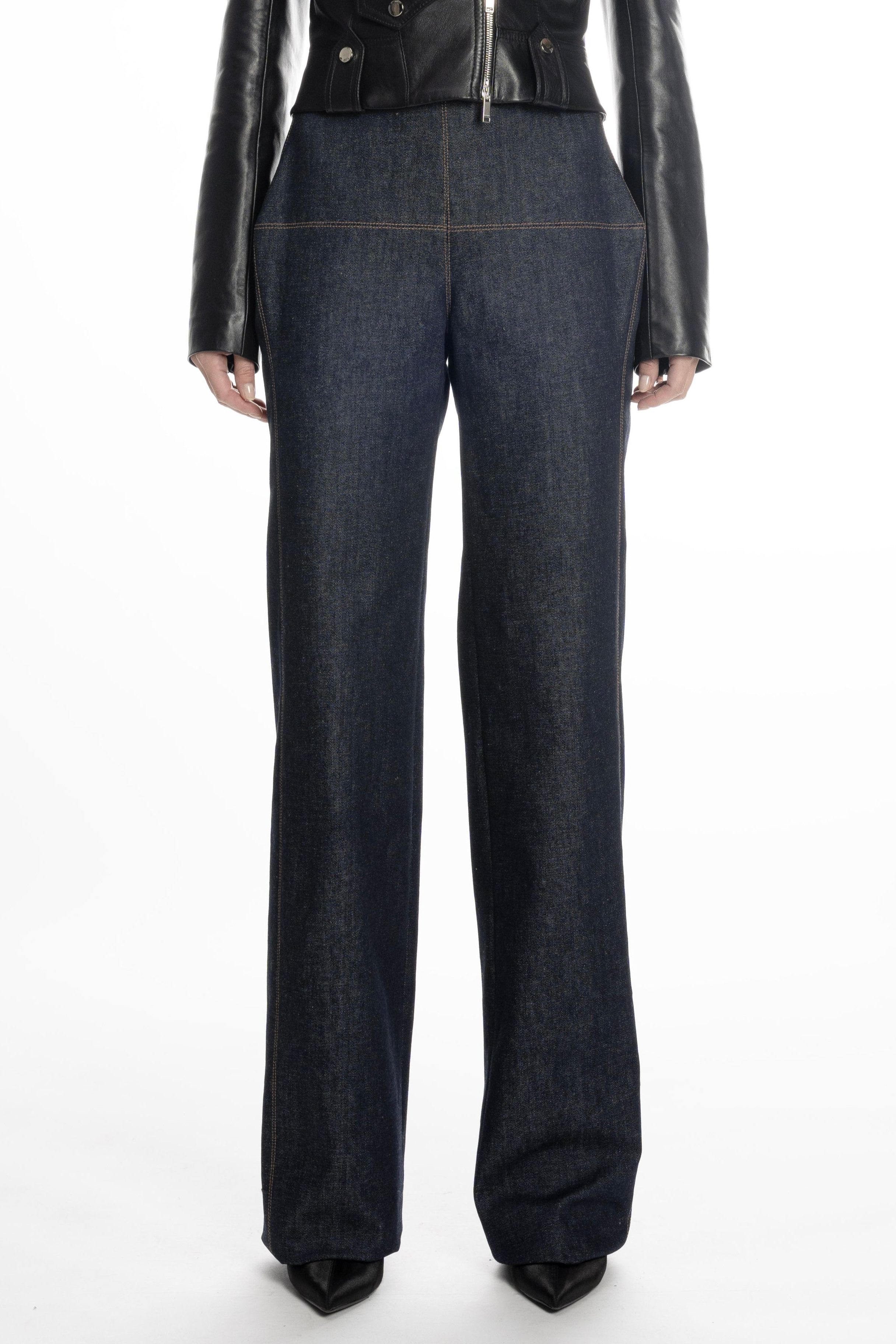 GEOMETRIC HIP TROUSERS