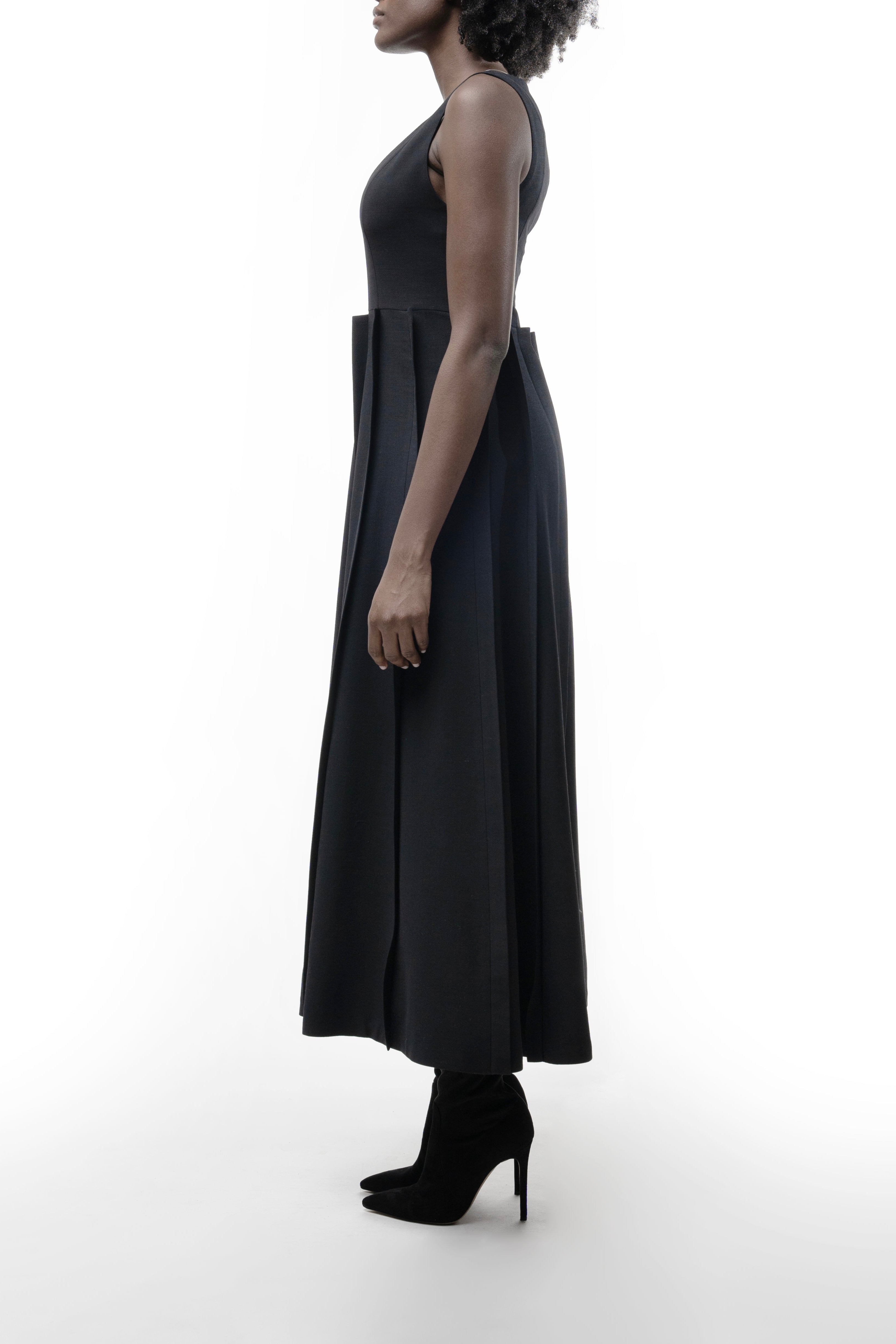 PLACKET WOOL DRESS
