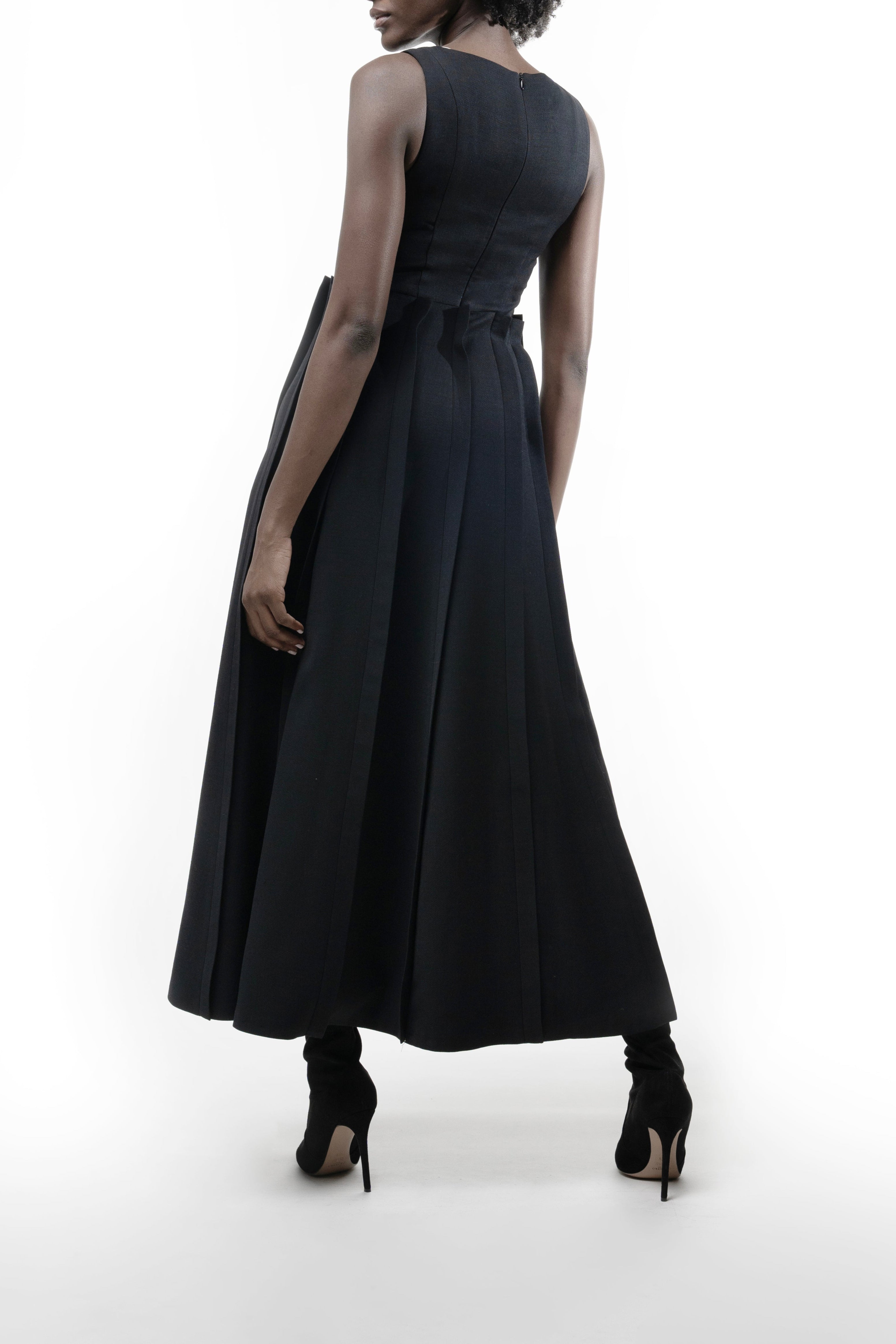 PLACKET WOOL DRESS