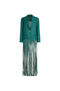OVERSIZE FRINGE DENIM COAT