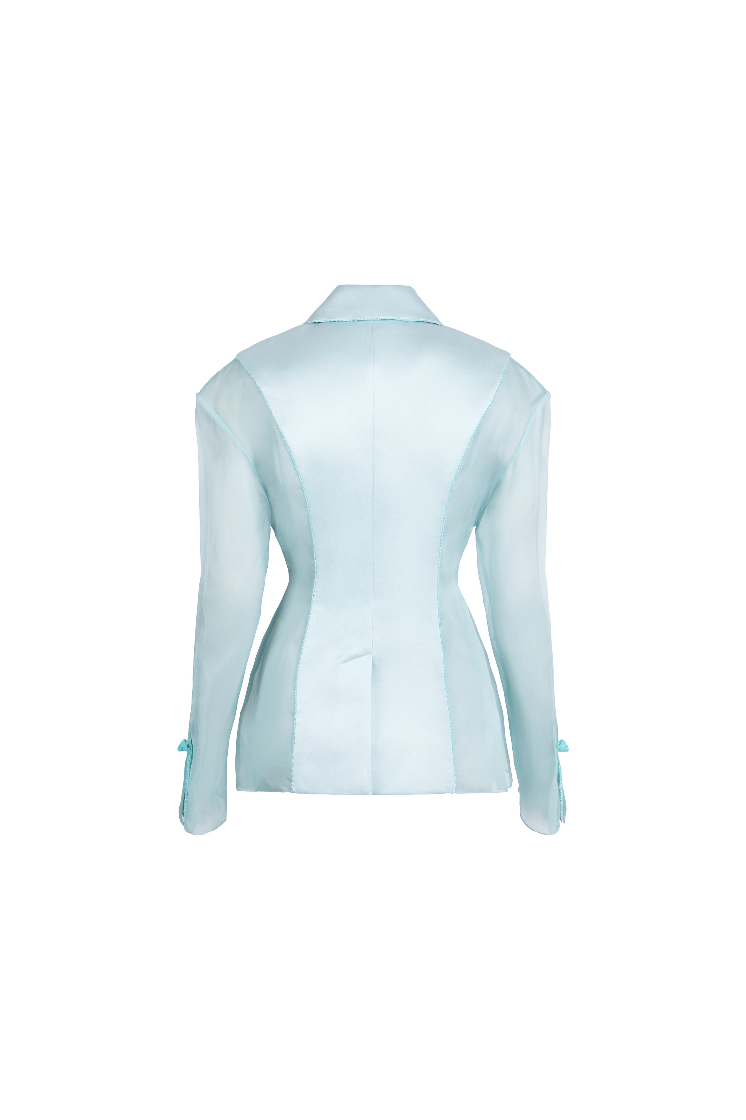 DOUBLE-BREASTED ORGANZA JACKET