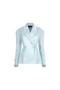DOUBLE-BREASTED ORGANZA JACKET