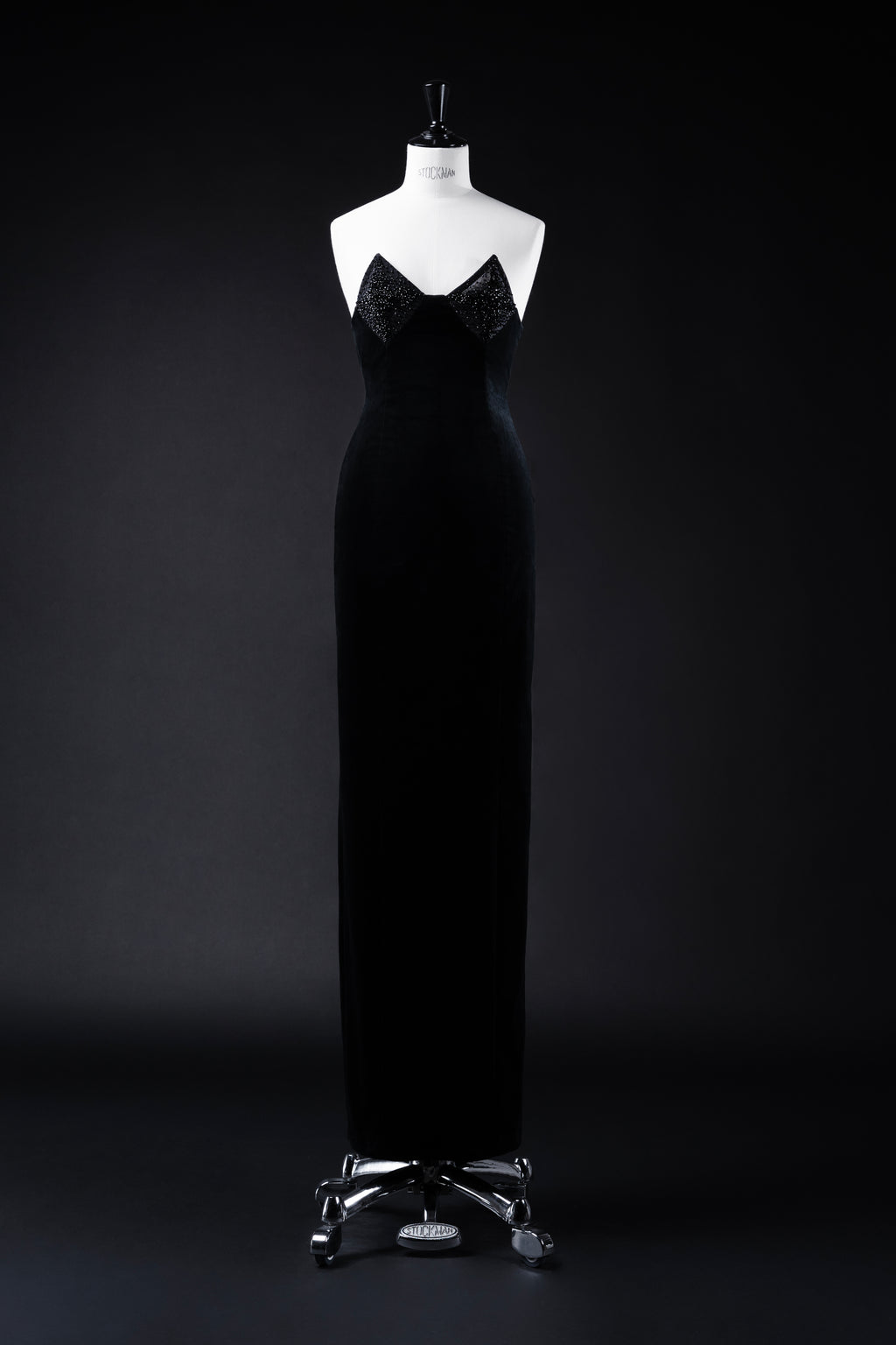 ABITO SENZA SPALLINE LINDA CON BUSTIER RICAMATO