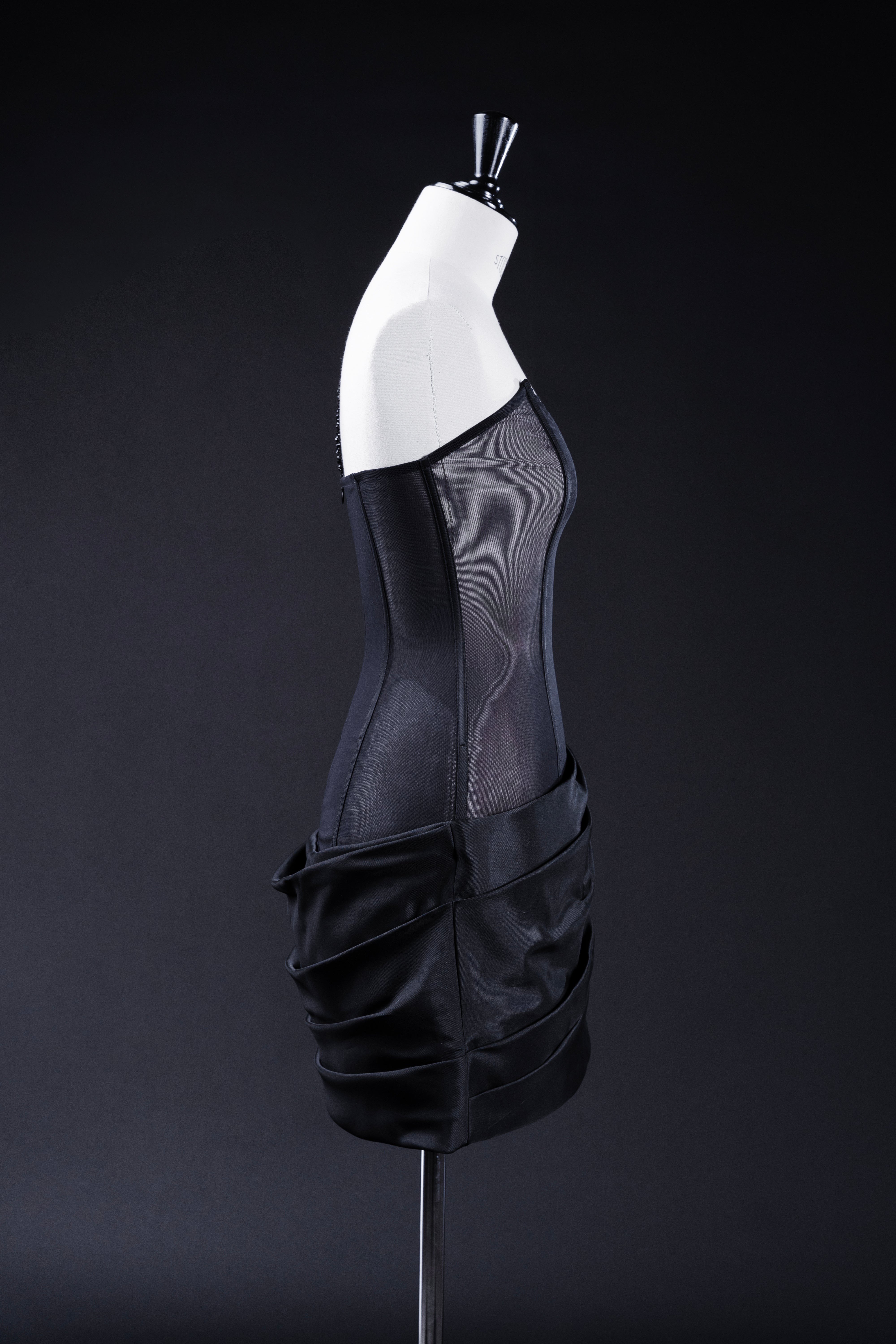 COLLEEN FALLING MINI DRESS WITH EMBROIDERY