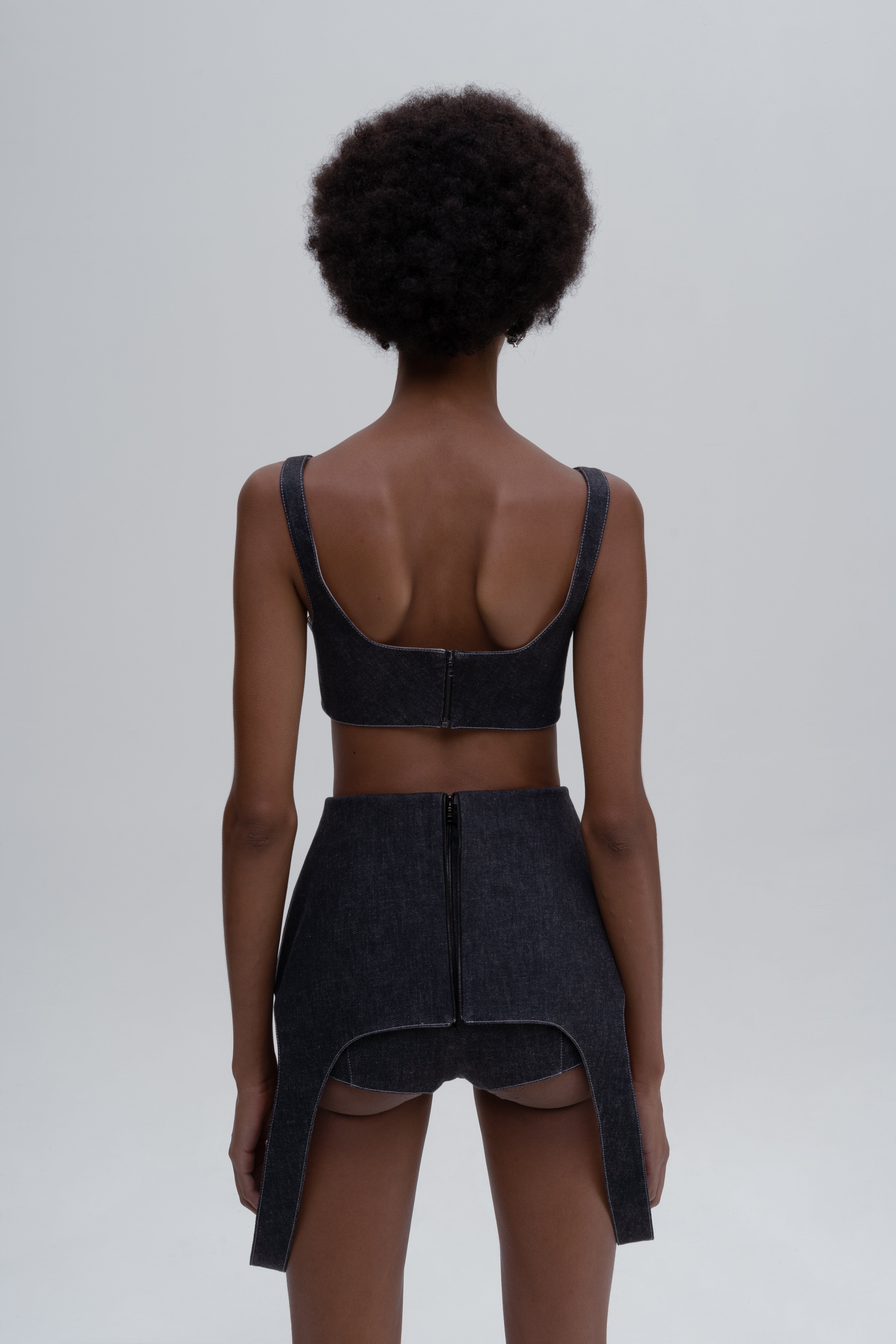 DENIM FALLING UNDERWEAR SHORTS