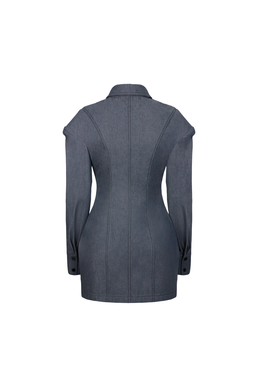 FALLING SHOULDERS SHIRT-DRESS