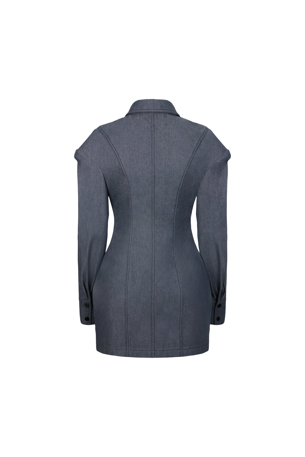 FALLING SHOULDERS SHIRT-DRESS
