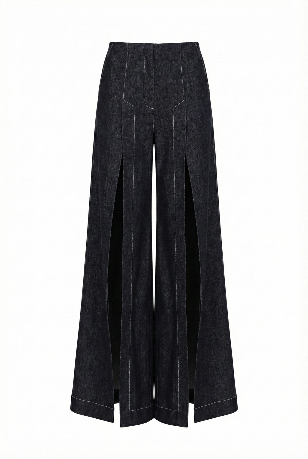 DENIM SLITS TROUSERS