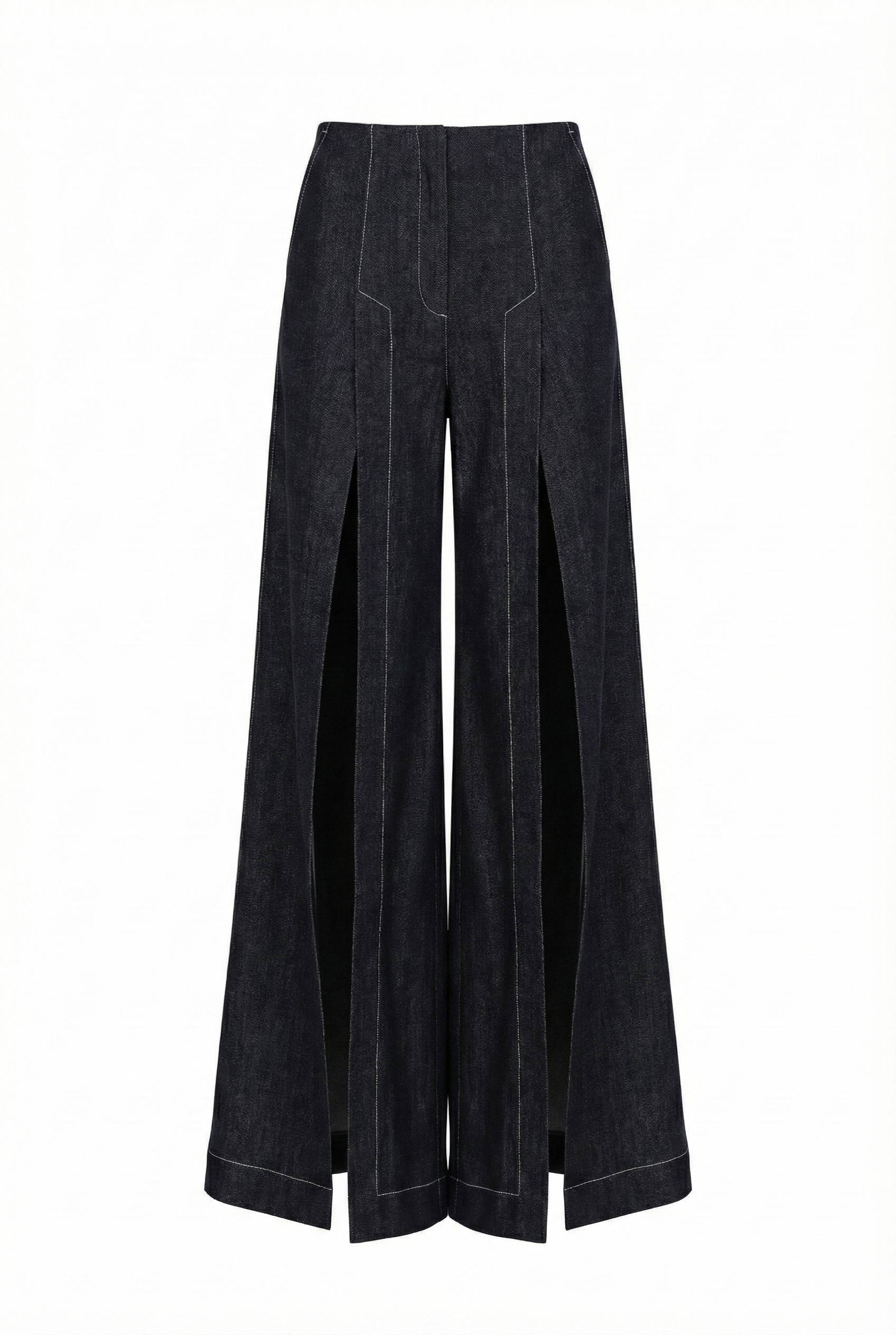 DENIM SLITS TROUSERS