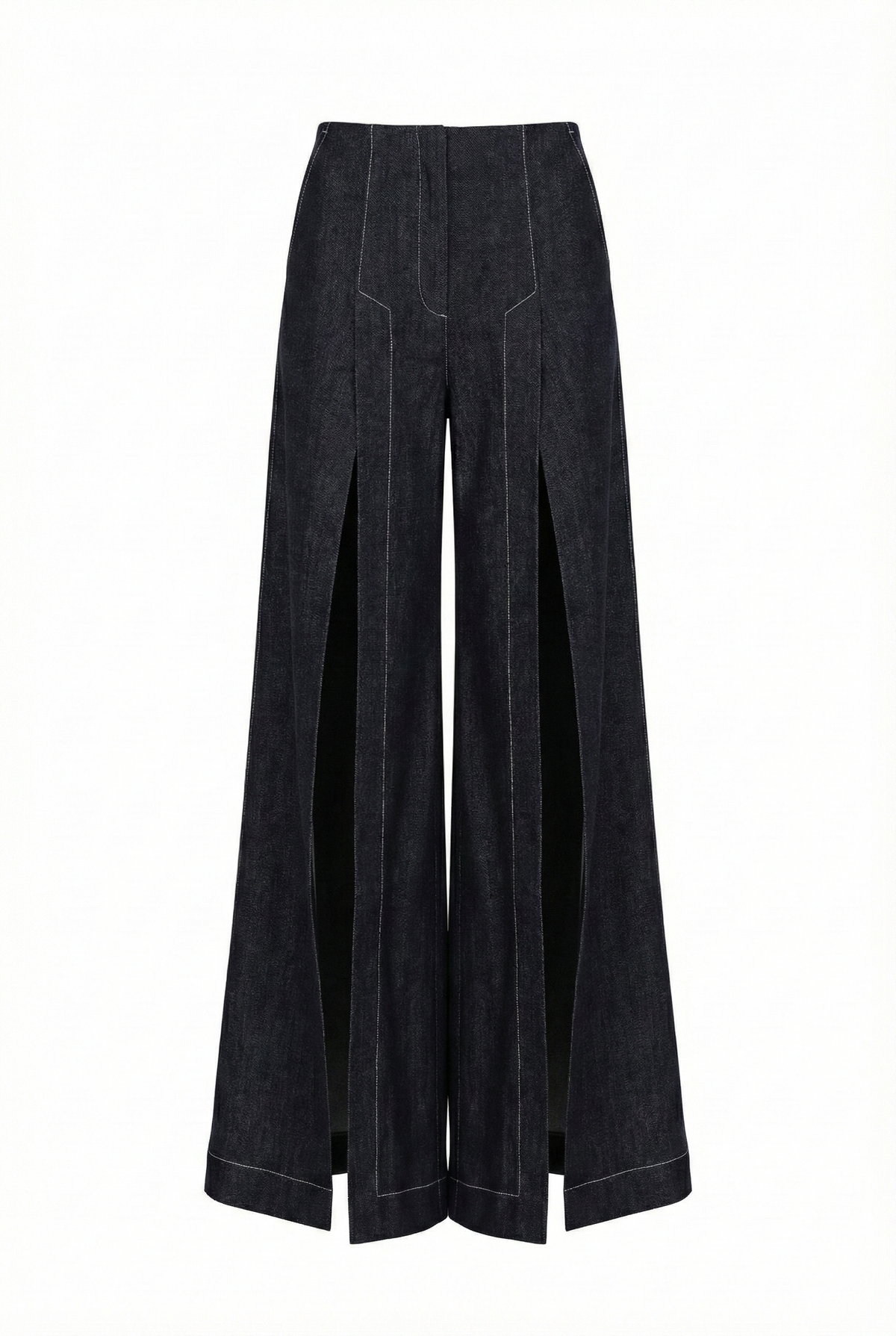 DENIM SLITS TROUSERS